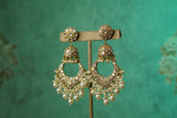 Kundan Chandbali Earrings (1-5612)(R)