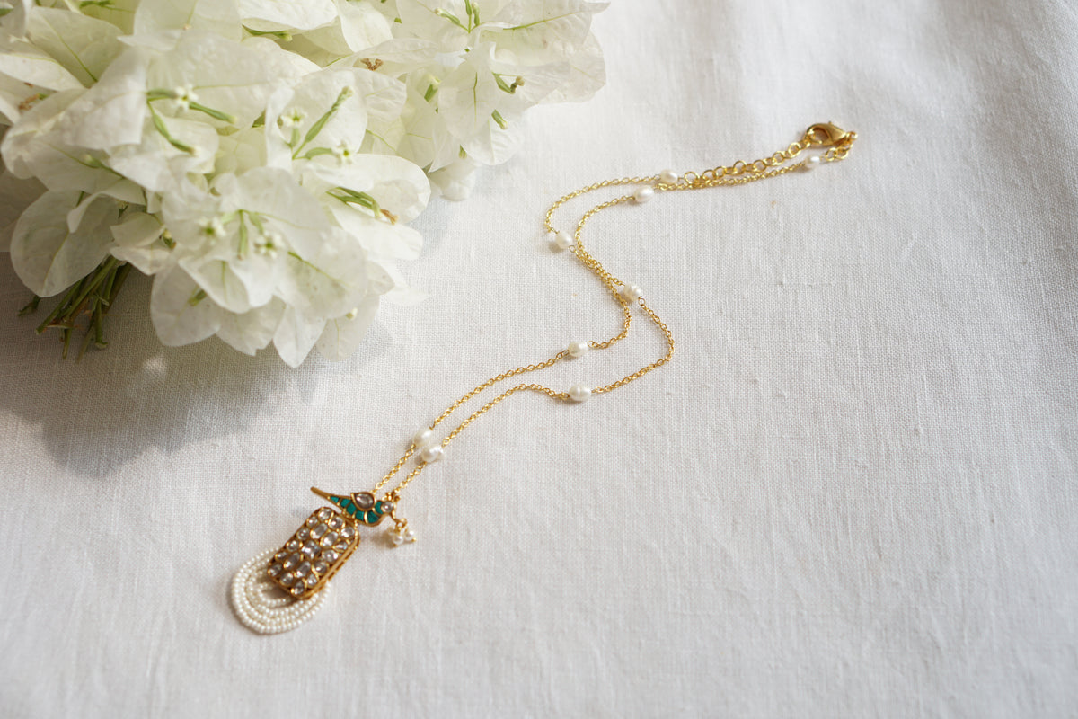 Kundan Pendant(4-9726)(R)