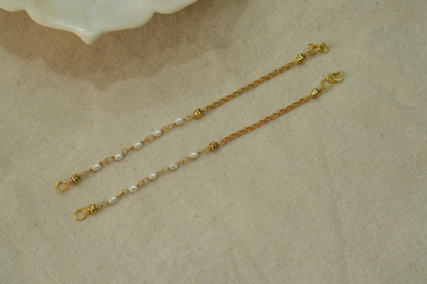 Pearl Beads Earchain(9-314)(N) - JEWELSTYLE