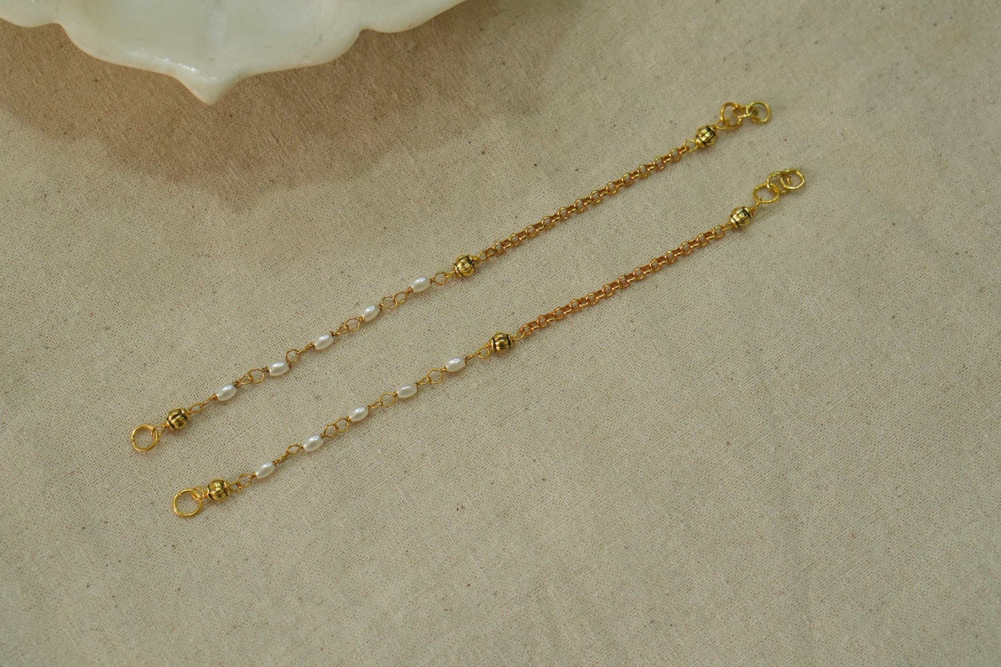 Pearl Beads Earchain(9-314)(N) - JEWELSTYLE