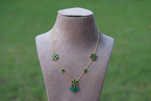 Kundan pendant necklace  (4-6236)(R)