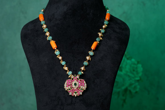 Kundan Pendant Necklace (4-8278)(K)