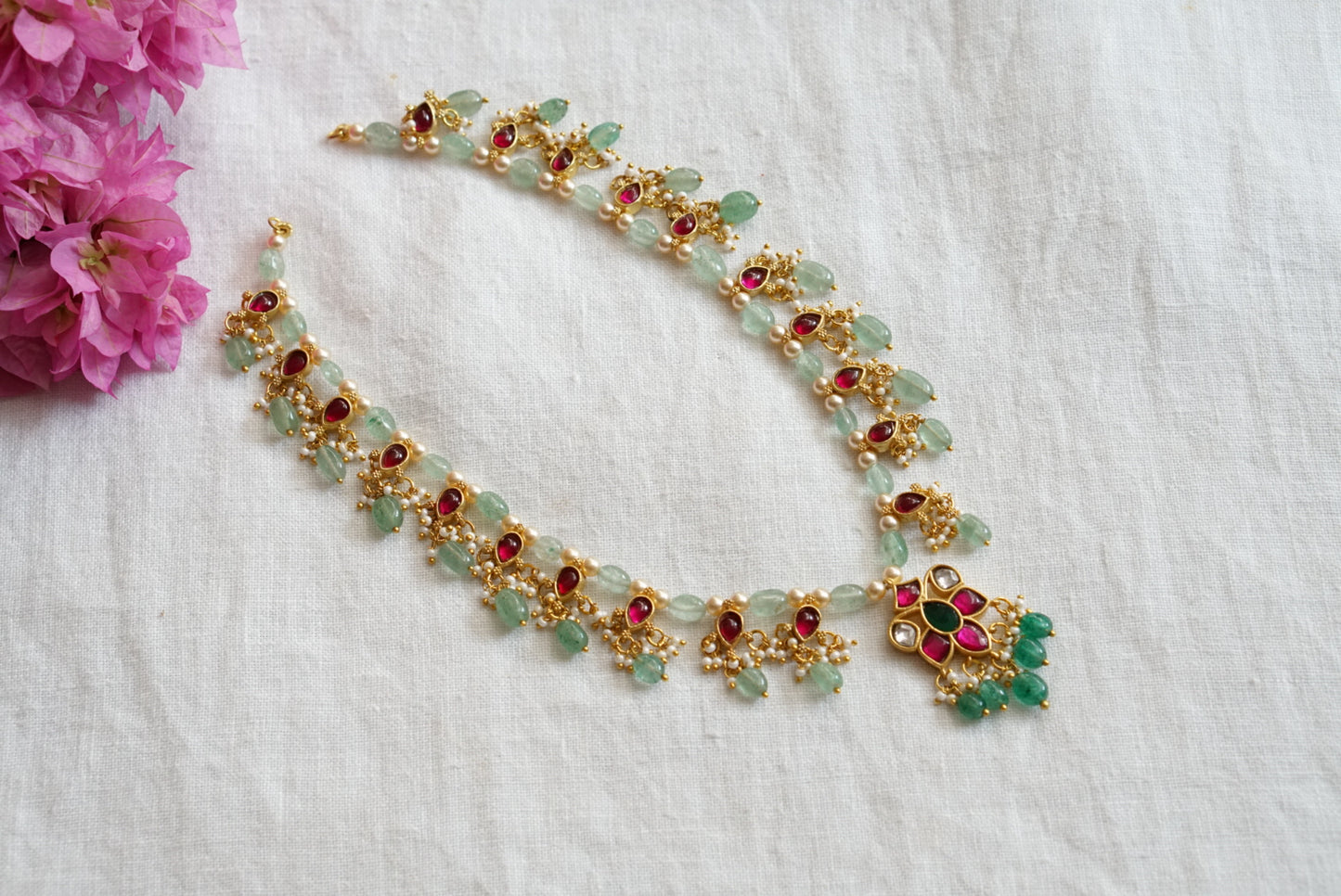 Kundan  Necklace (4-7675)(K)(PREORDER)
