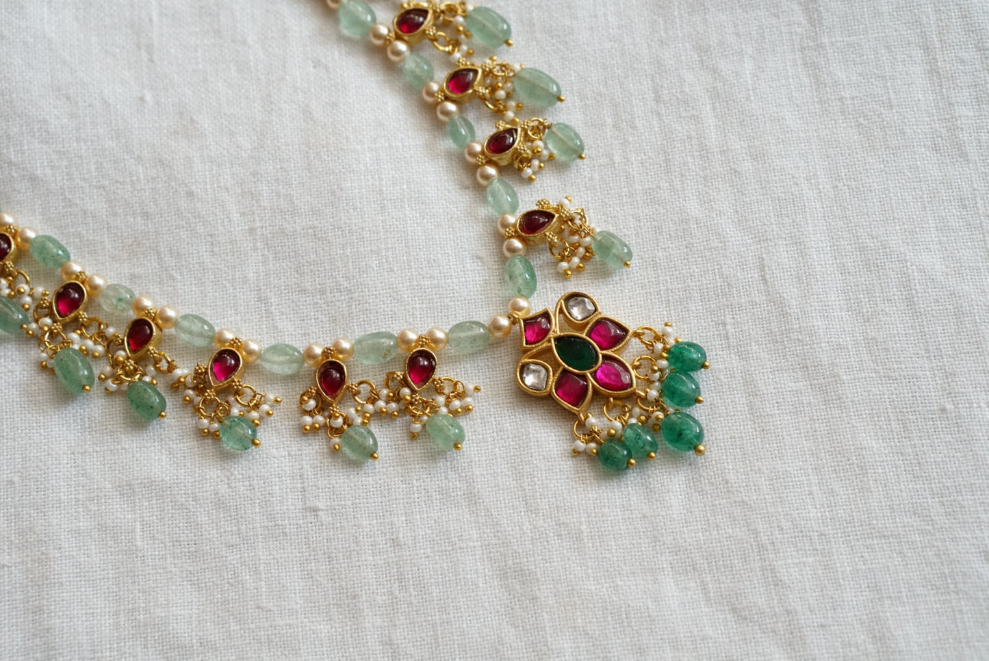 Kundan  Necklace (4-7675)(K)(PREORDER)