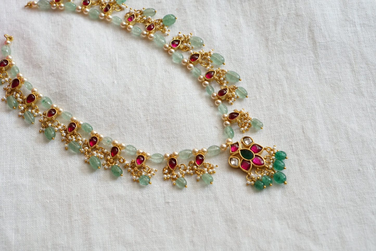 Kundan  Necklace (4-7675)(K)(PREORDER)