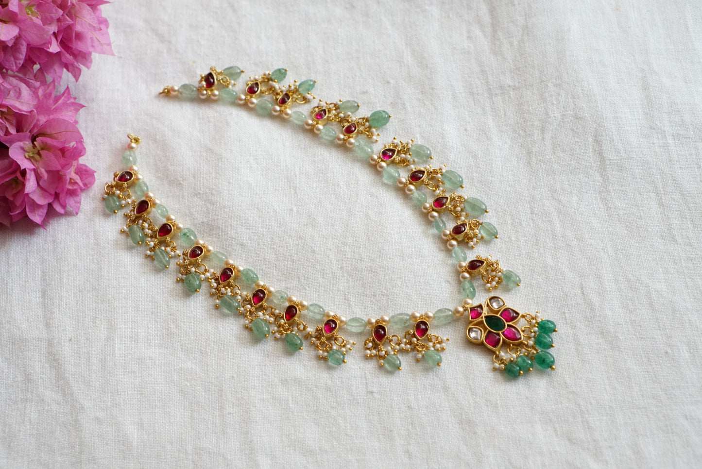 Kundan  Necklace (4-7675)(K)(PREORDER)
