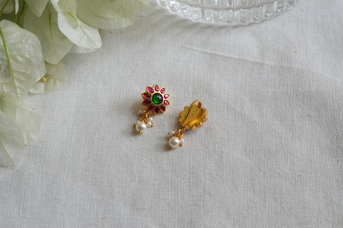 Kundan Bugadi earrings(1-5436)(EX)