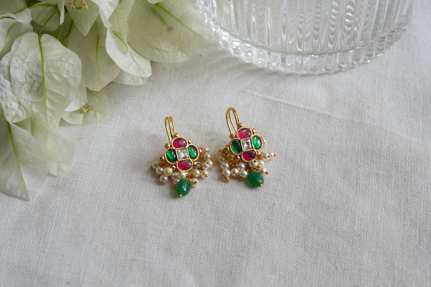 Kundan Bugadi earrings(1-5437)(EX)