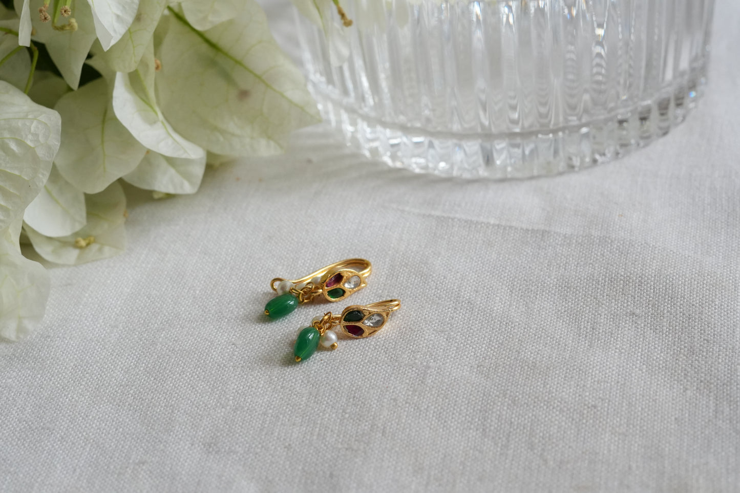 Kundan Bugadi earrings(1-5435)(EX)