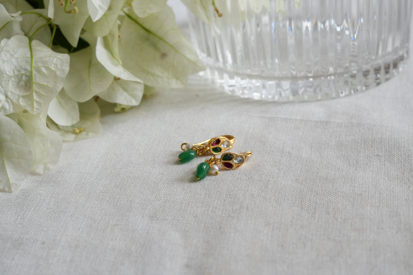 Kundan Bugadi earrings(1-5435)(EX)