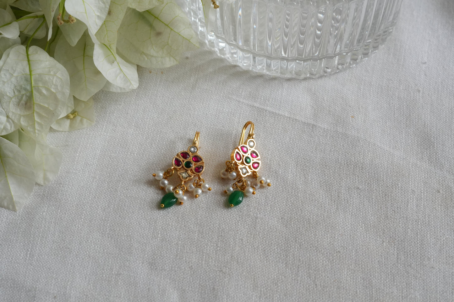 Kundan Bugadi earrings(1-5438)(EX)