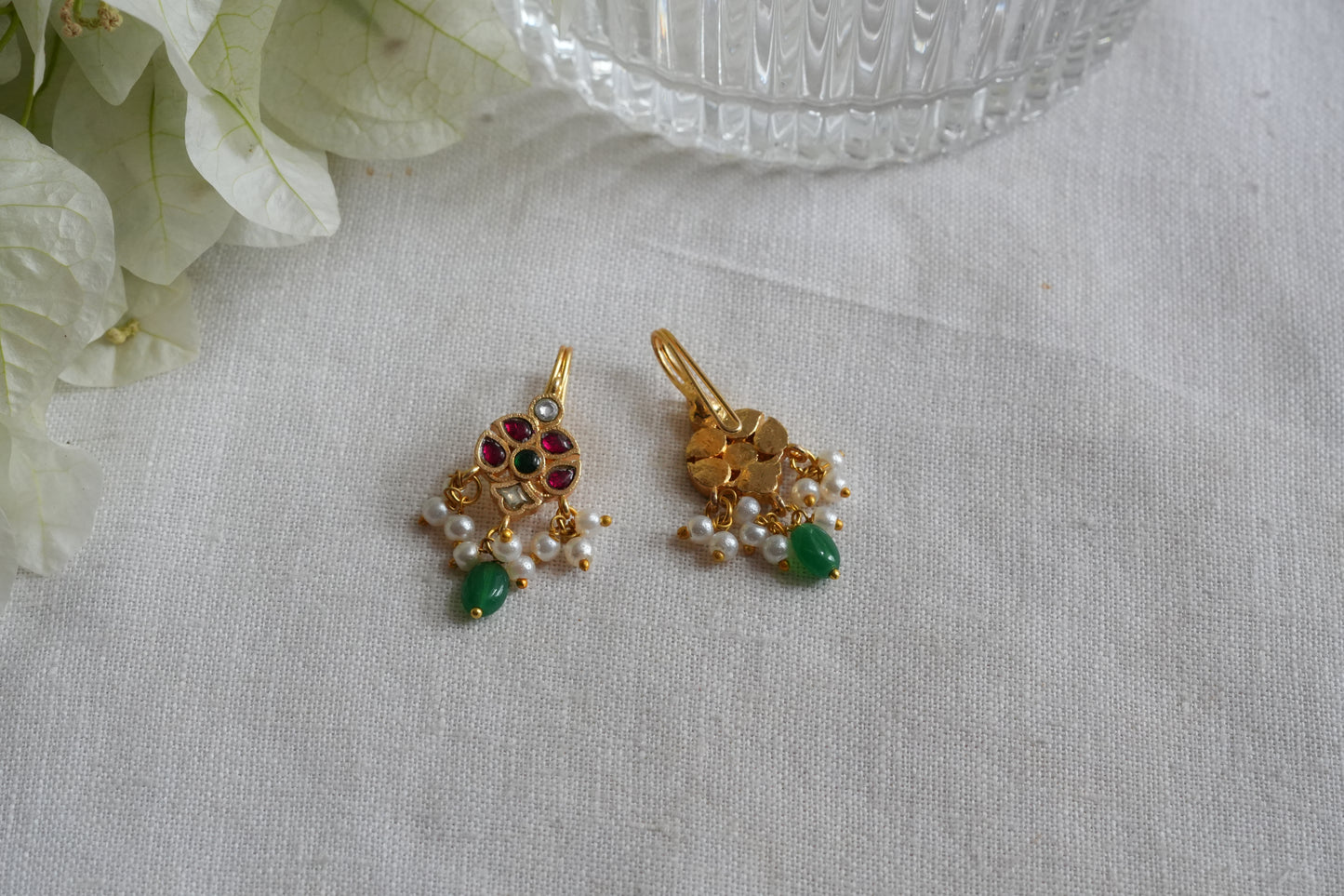 Kundan Bugadi earrings(1-5438)(EX)