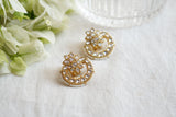 Kundan studs earring (1-3988)(K)(PREORDER)