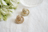 Kundan studs earring (1-3988)(K)(PREORDER)