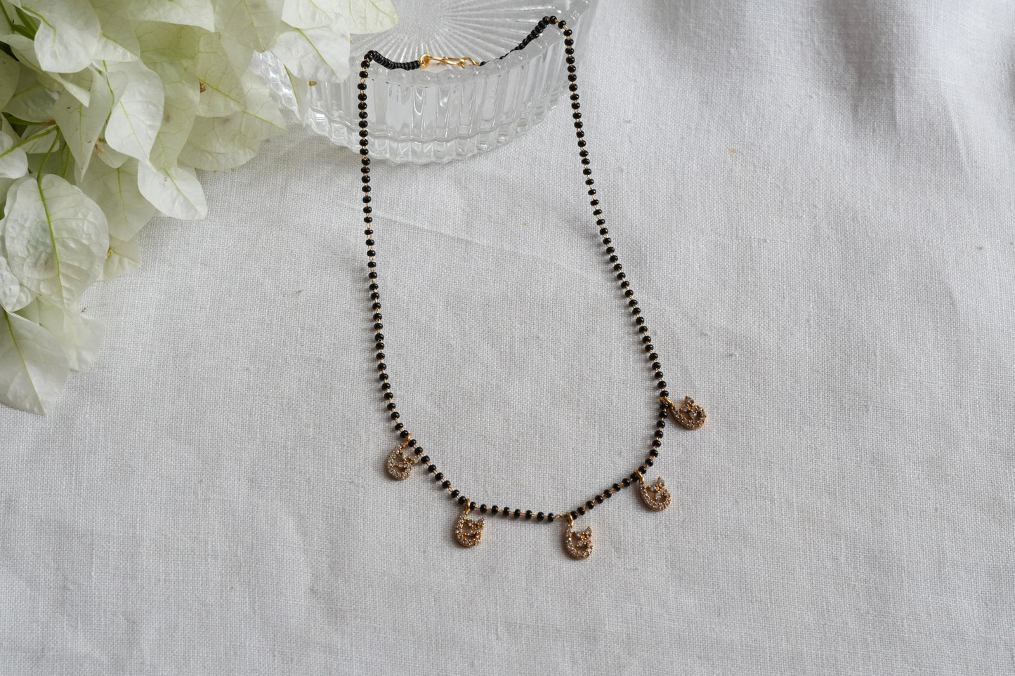 Ad Black beads chain (4-9490)(EX)