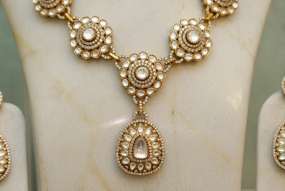 Kundan necklace set (4-6637)(S)