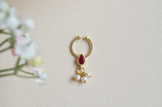 Kundan Septum nosering(2-197)(Ak) - JEWELSTYLE