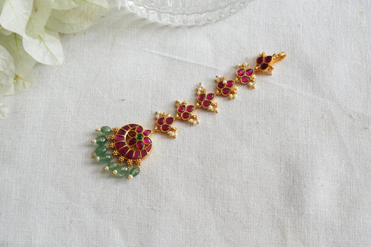 Small kundan Maangtikka (5-1794)(EX)