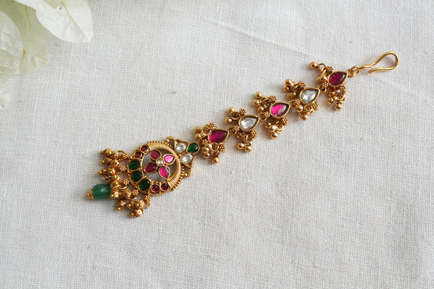 Small kundan Maangtikka (5-1791)(EX)