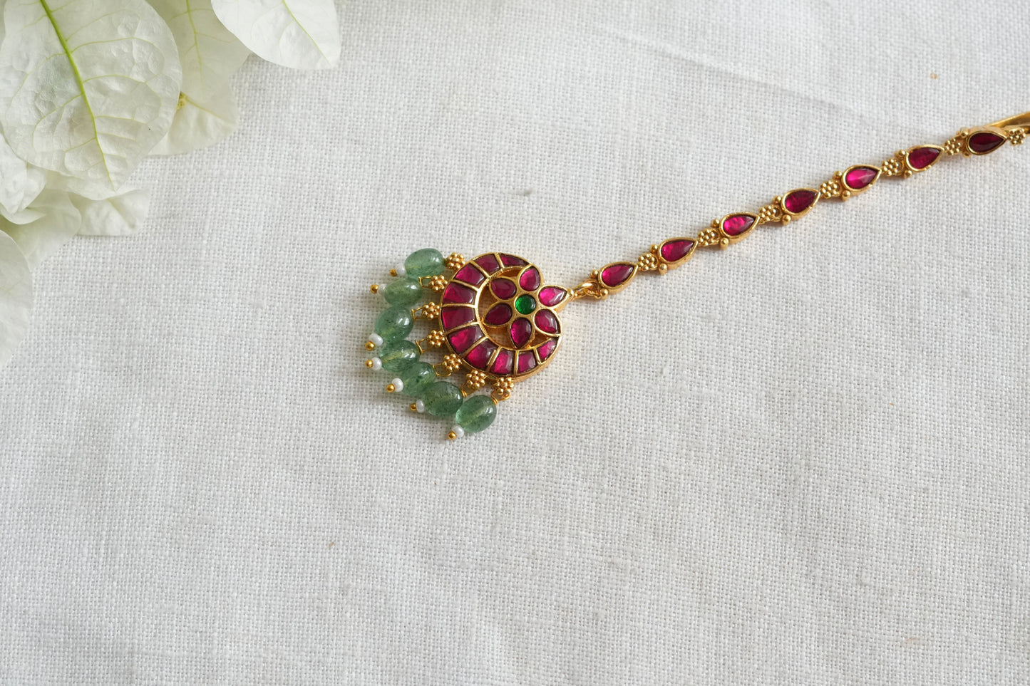 Small kundan Maangtikka (5-1793)(EX)