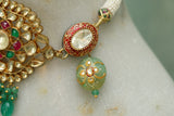 Kundan necklace set (4-5906)(R)(OFFER PIECES)