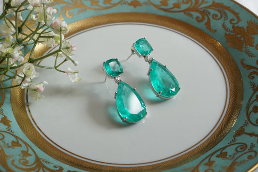Stone Polki Earrings (1-4854)(B) - JEWELSTYLE