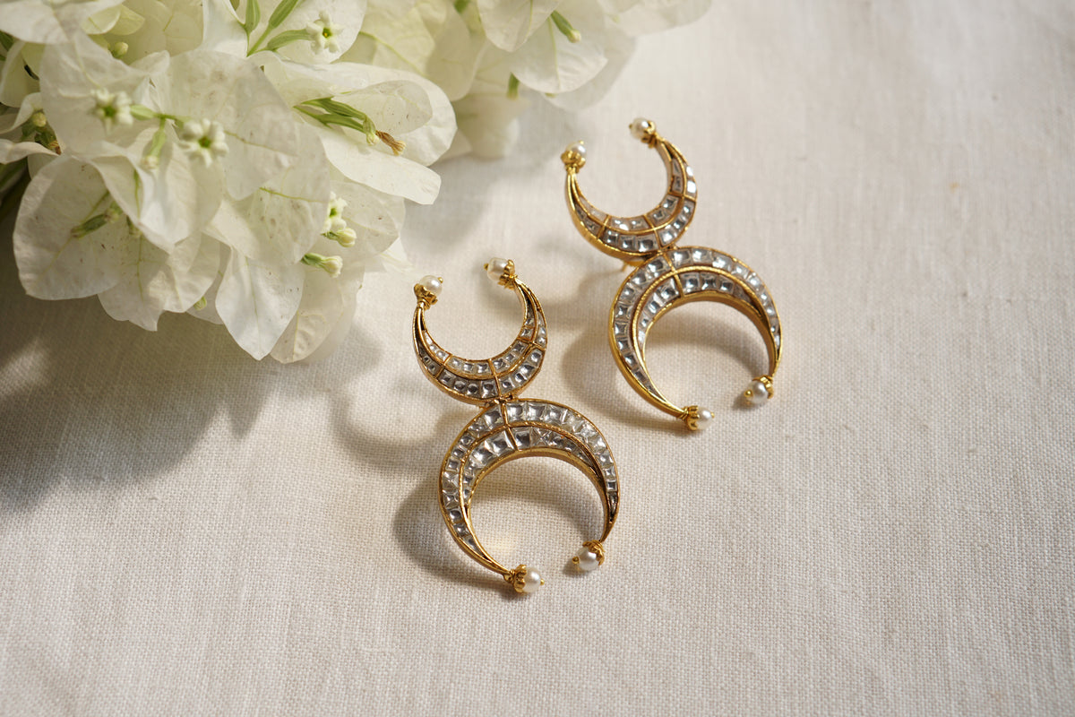 Kundan Earrings (1-5580)(R)