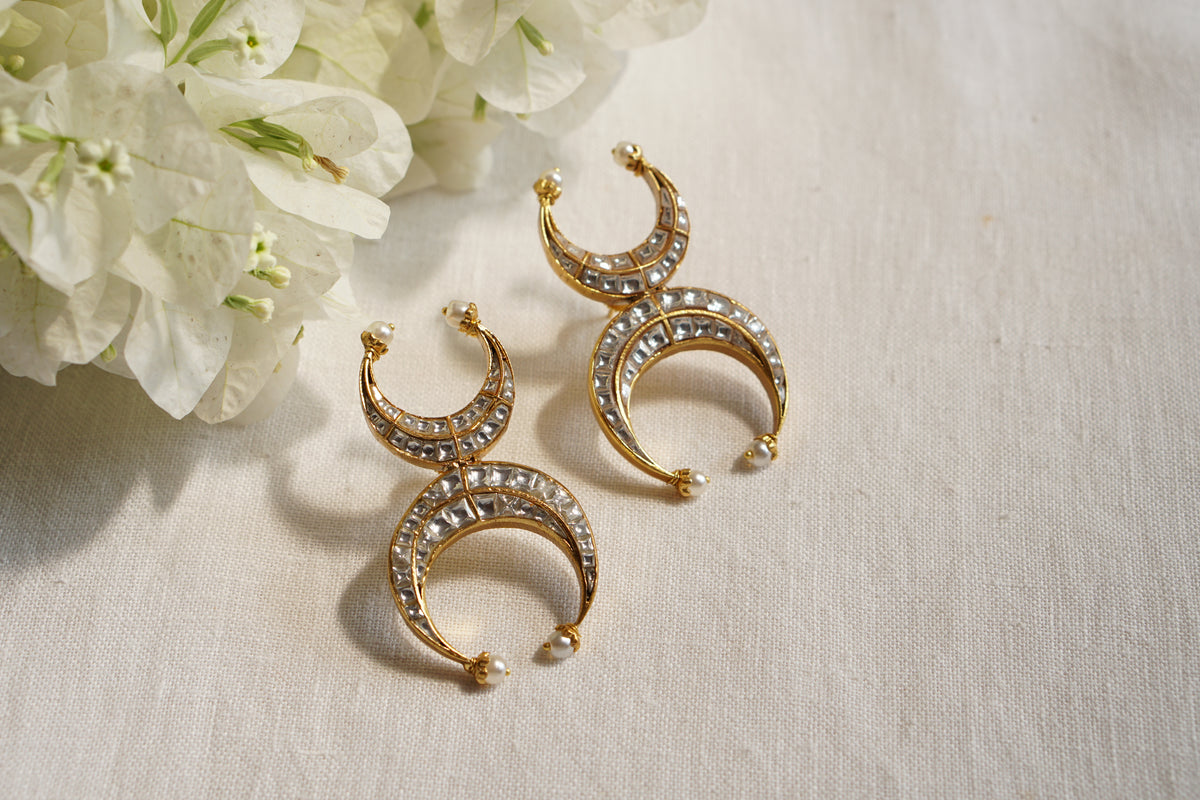 Kundan Earrings (1-5580)(R)