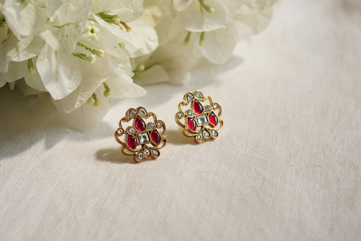 Kundan Studs (1-5586)(R)
