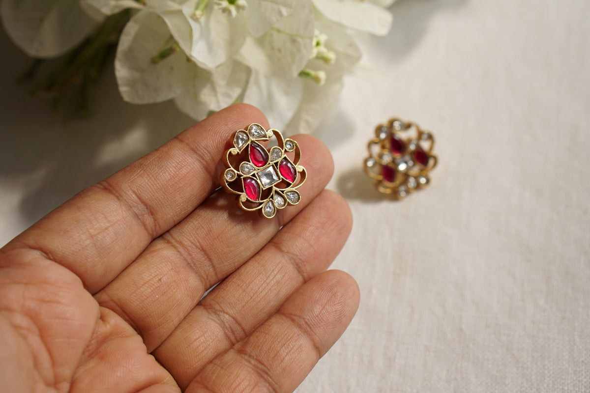 Kundan Studs (1-5586)(R)