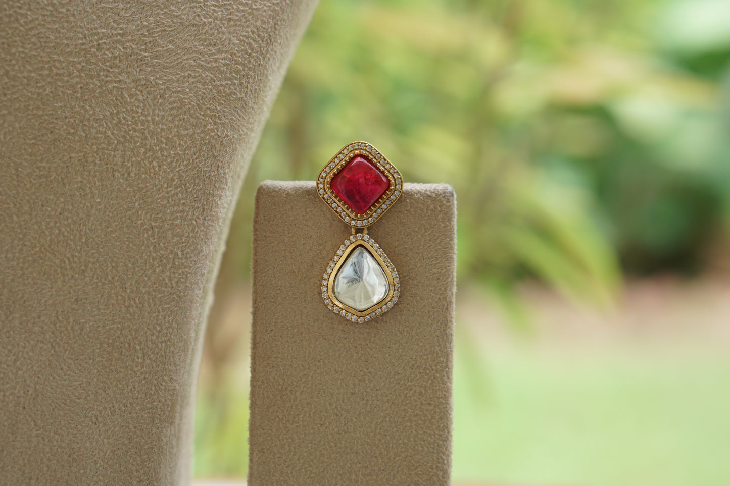 Polki Pendant Set (4-9428)(B)