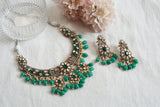 Green Stone Polki  Necklace set(4-7834)(A)