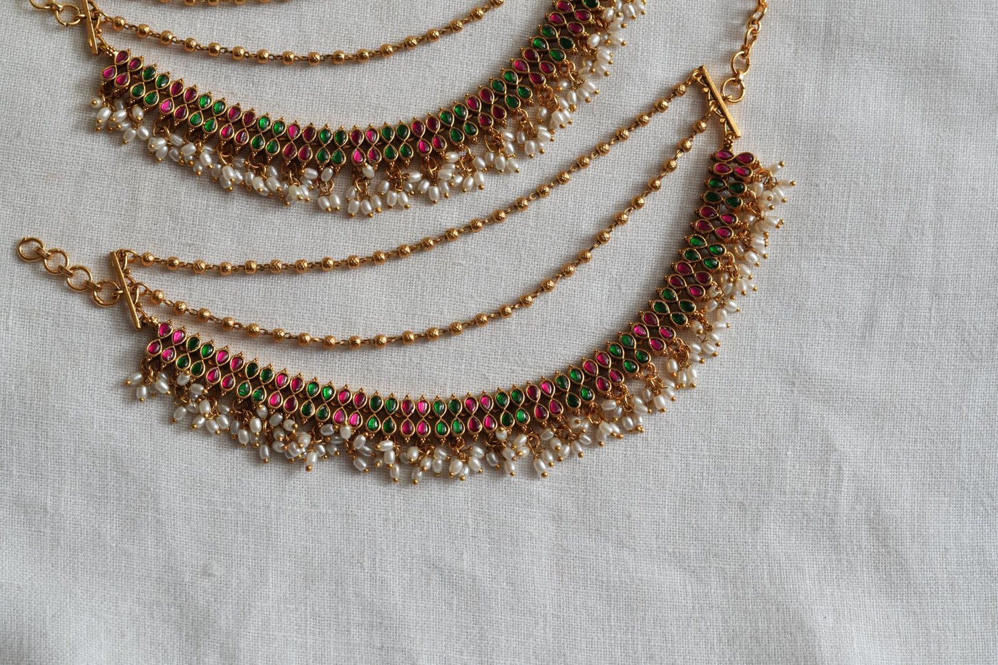Antique kundan Earchain(9-428)(EX)