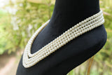4 Line Pearl Necklace (4-9432)(F) - JEWELSTYLE