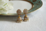 White Stone Kundan Jhumki (1-5588)(R)