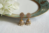 White Stone Kundan Jhumki (1-5588)(R)