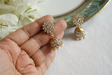White Stone Kundan Jhumki (1-5588)(R)
