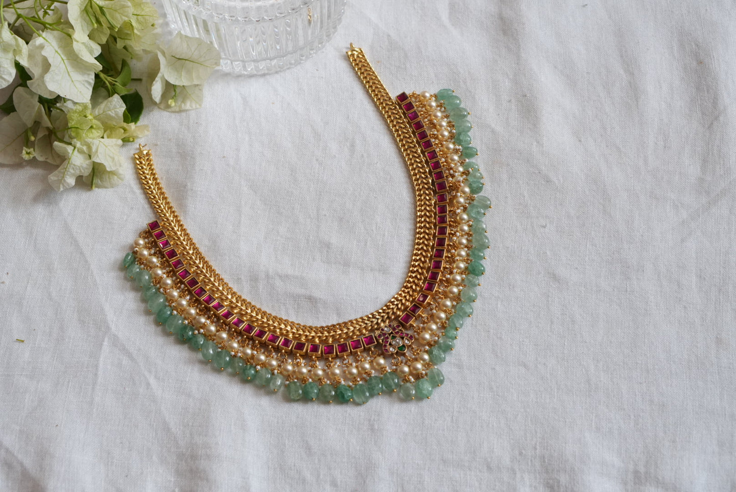 Kundan Necklace (4-8845)(K)