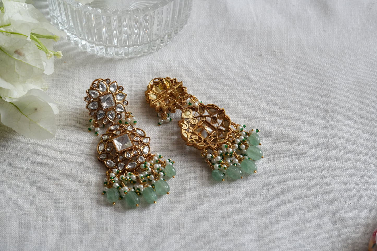 Polki  Earrings (1-5450)(B)
