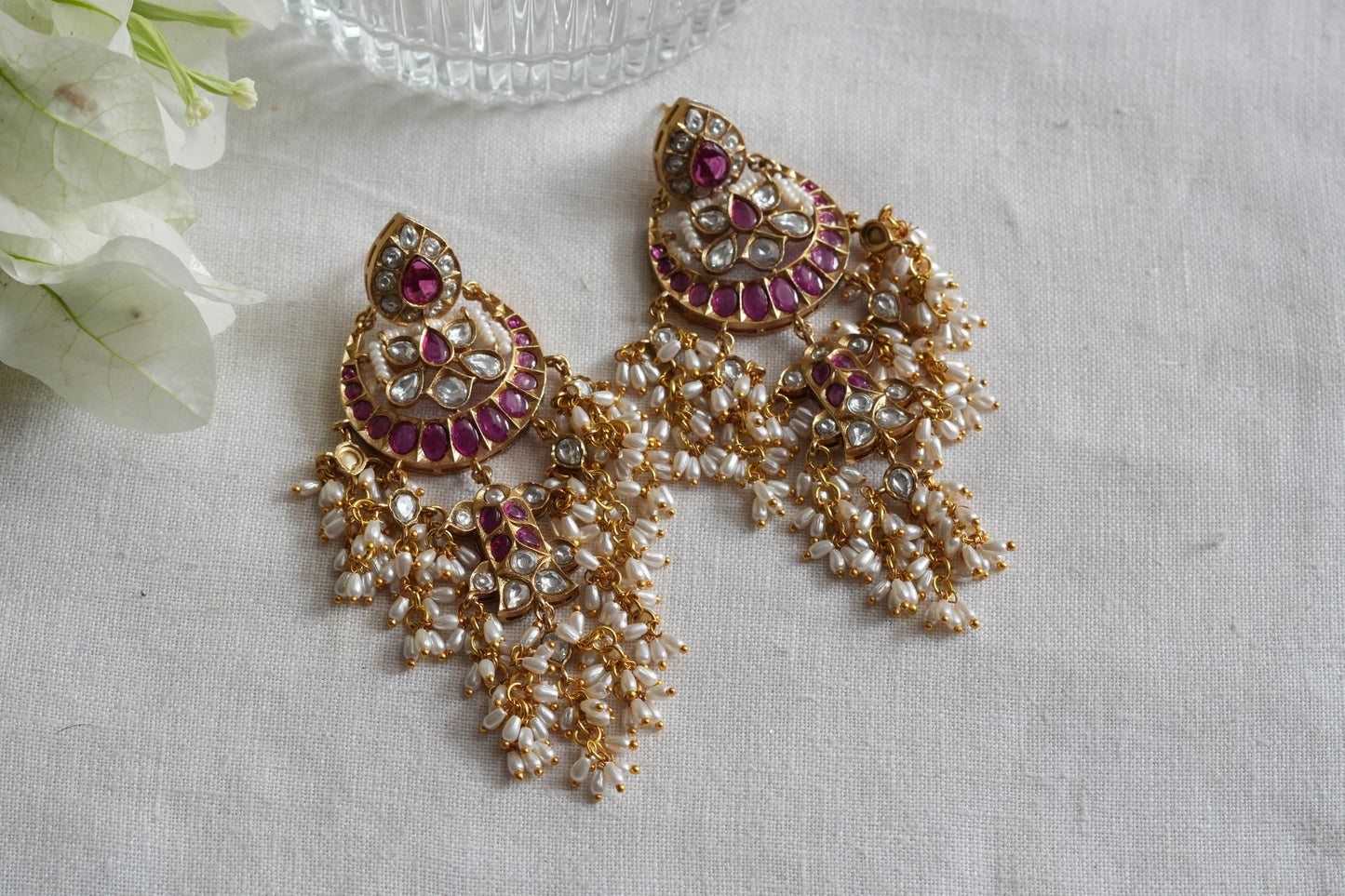 Polki  Earrings (1-5449)(B)