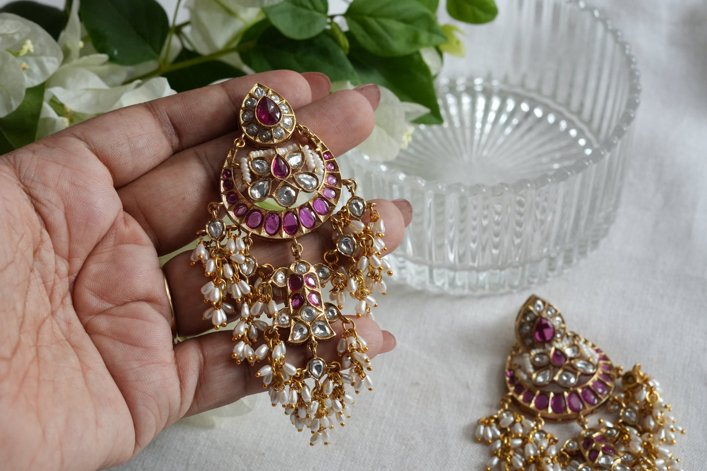 Polki  Earrings (1-5449)(B)