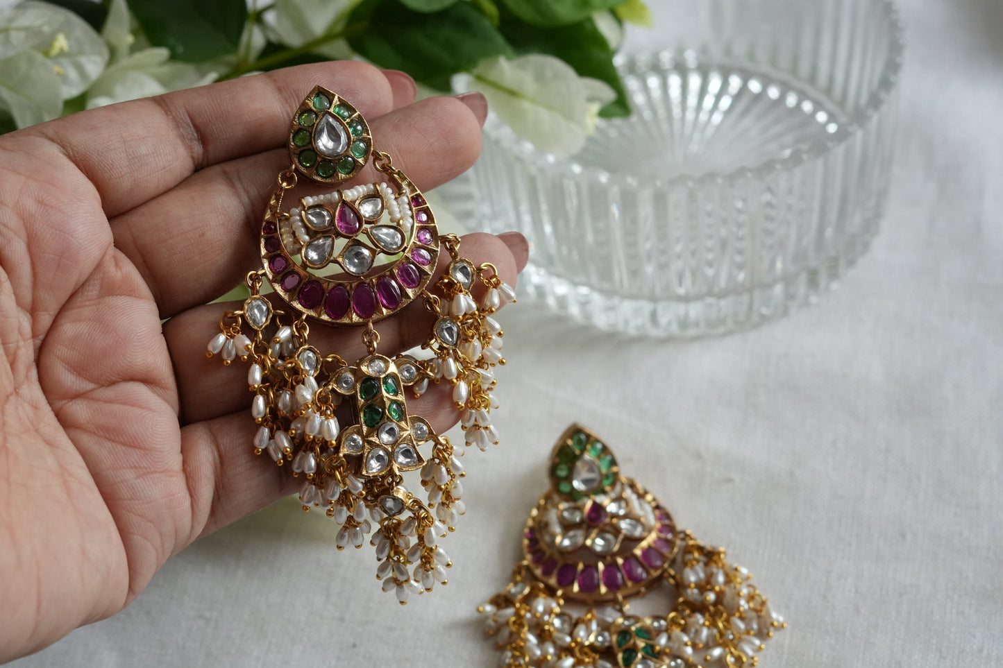 Polki  Earrings (1-5448)(B)