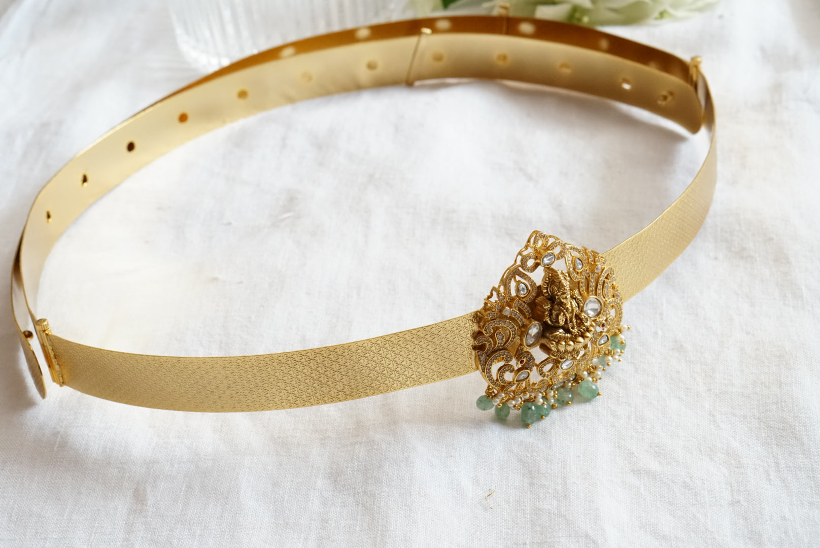 Kundan Waist Belt  (9-155) (AK) - JEWELSTYLE