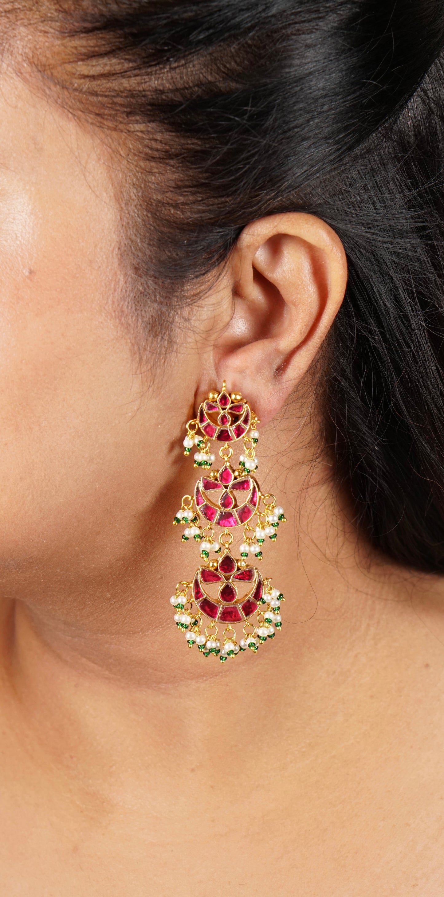 Kundan Earrings (1-4831)(R)