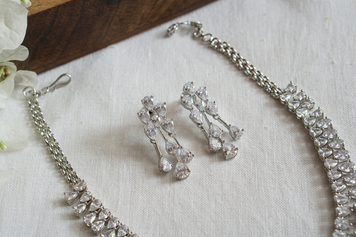 AD Necklace Set (4-9786)(B)