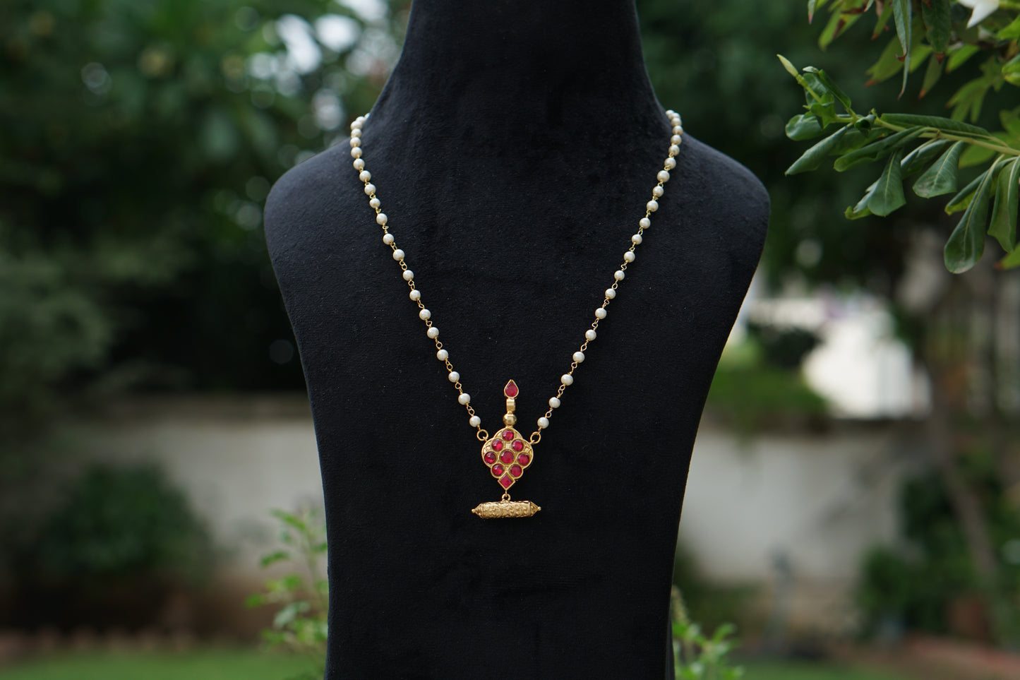 Kundan Beads Pendant (4-9434)
