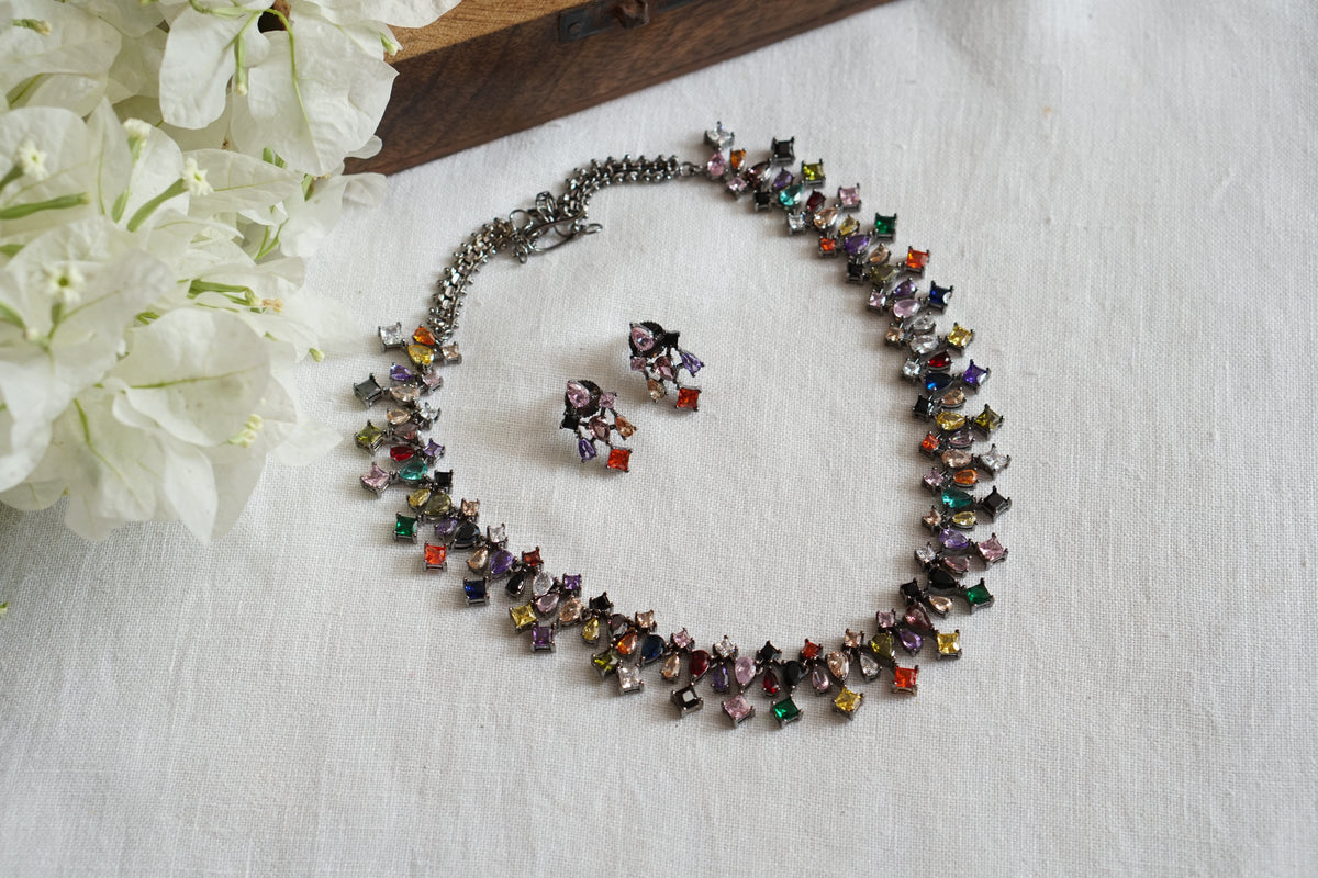 AD Necklace Set (4-9787)(B)