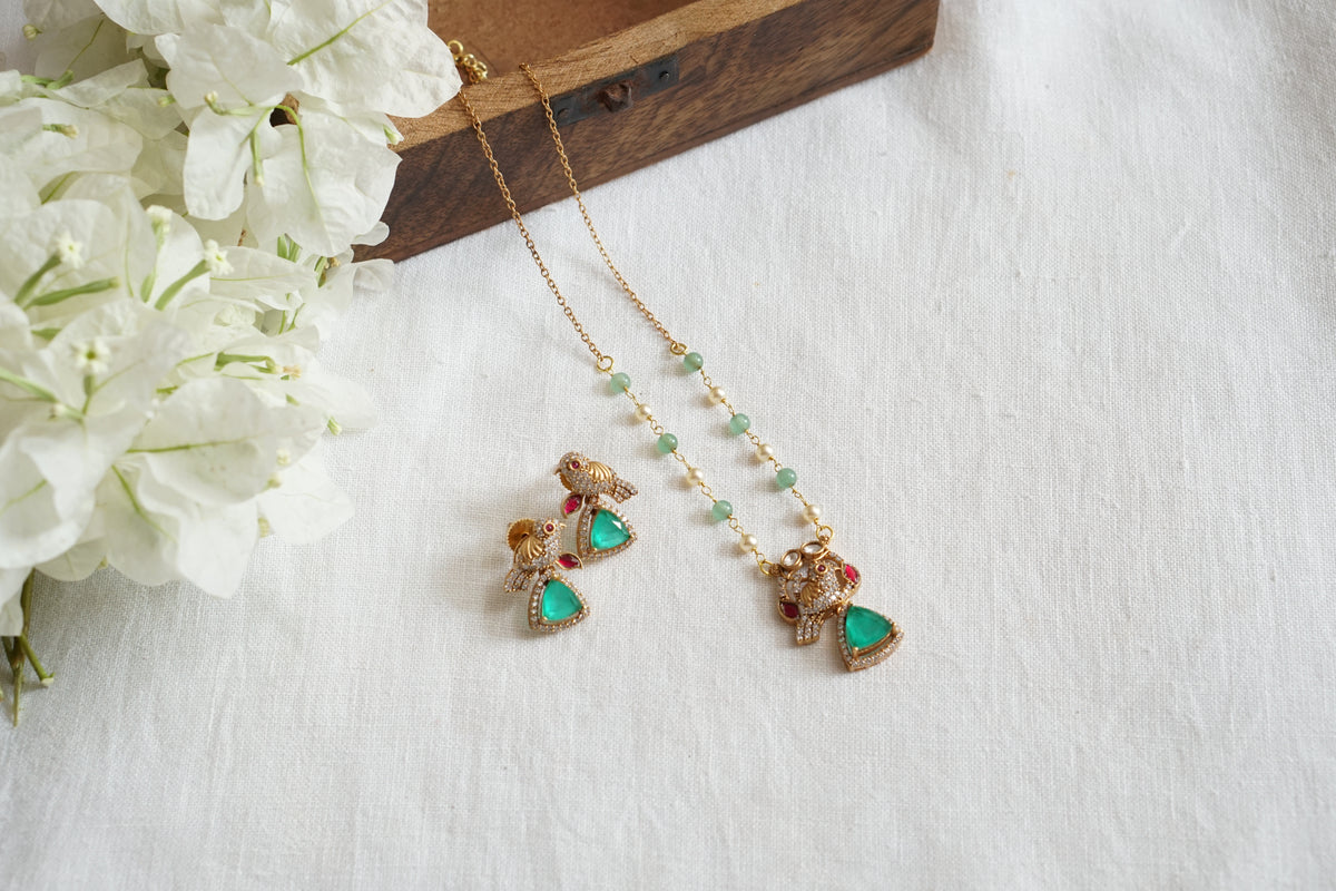 Polki Pendant Set (4-9776)(B)