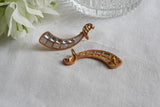 Mother of pearl earcuff earrings(1-5451)(SR)