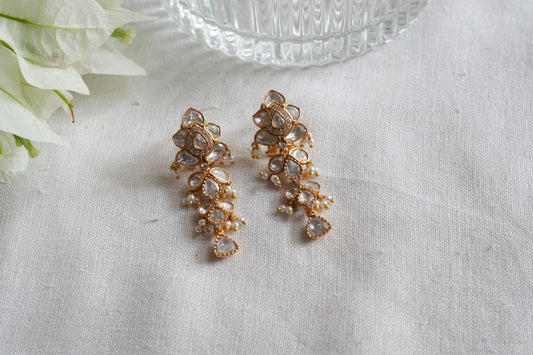 Mossainite Polki earrings(1-5457)(SR)